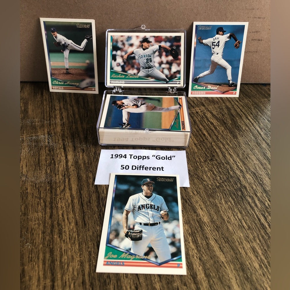 1994 Topps 'Gold' Baseball Card Lot - 50 Different